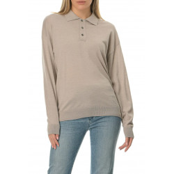 Πόλο μακρυμάνικο από μαλλί μερινό UNISEX Pepper Vally®