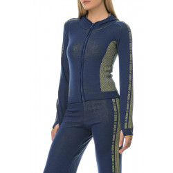 Αθλητική ζακέτα από πλεκτό in Teal Black - Milon Cardigan Pepper Vally®