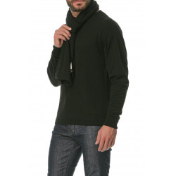 Merinowolle Schal in black - Man Scarf UNISEX Pepper Vally®