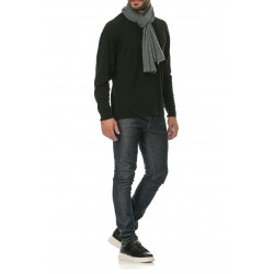 Merinowolle Schal in black - Man Scarf UNISEX Pepper Vally®